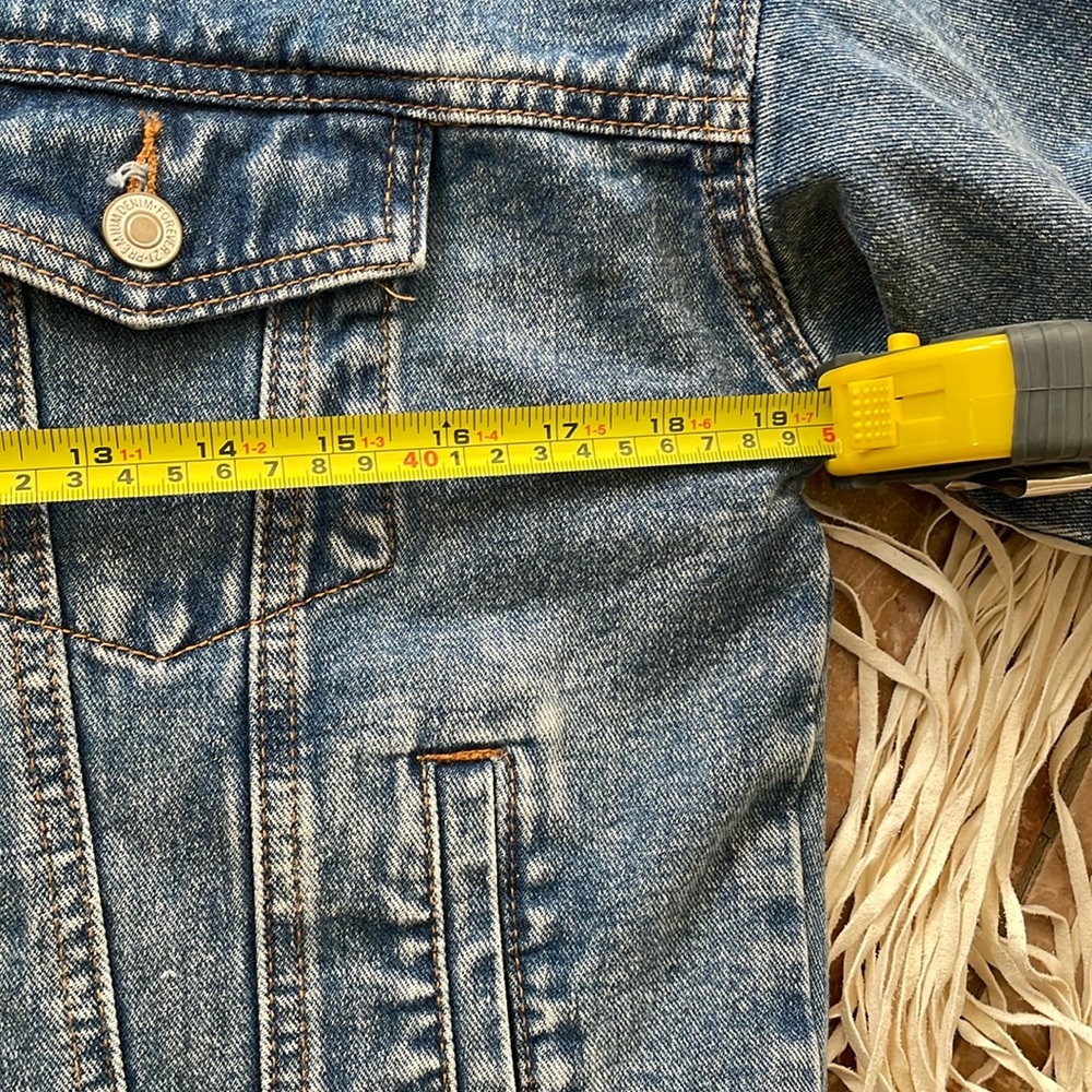 Jean Jacket with Long Fringe - Picture 8 of 10
